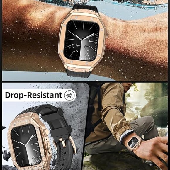 Apple Watch Series 9/8/7/SE2/SE/6/5/4 Band w/ Case (44mm/45mm) - Picture 4 of 9